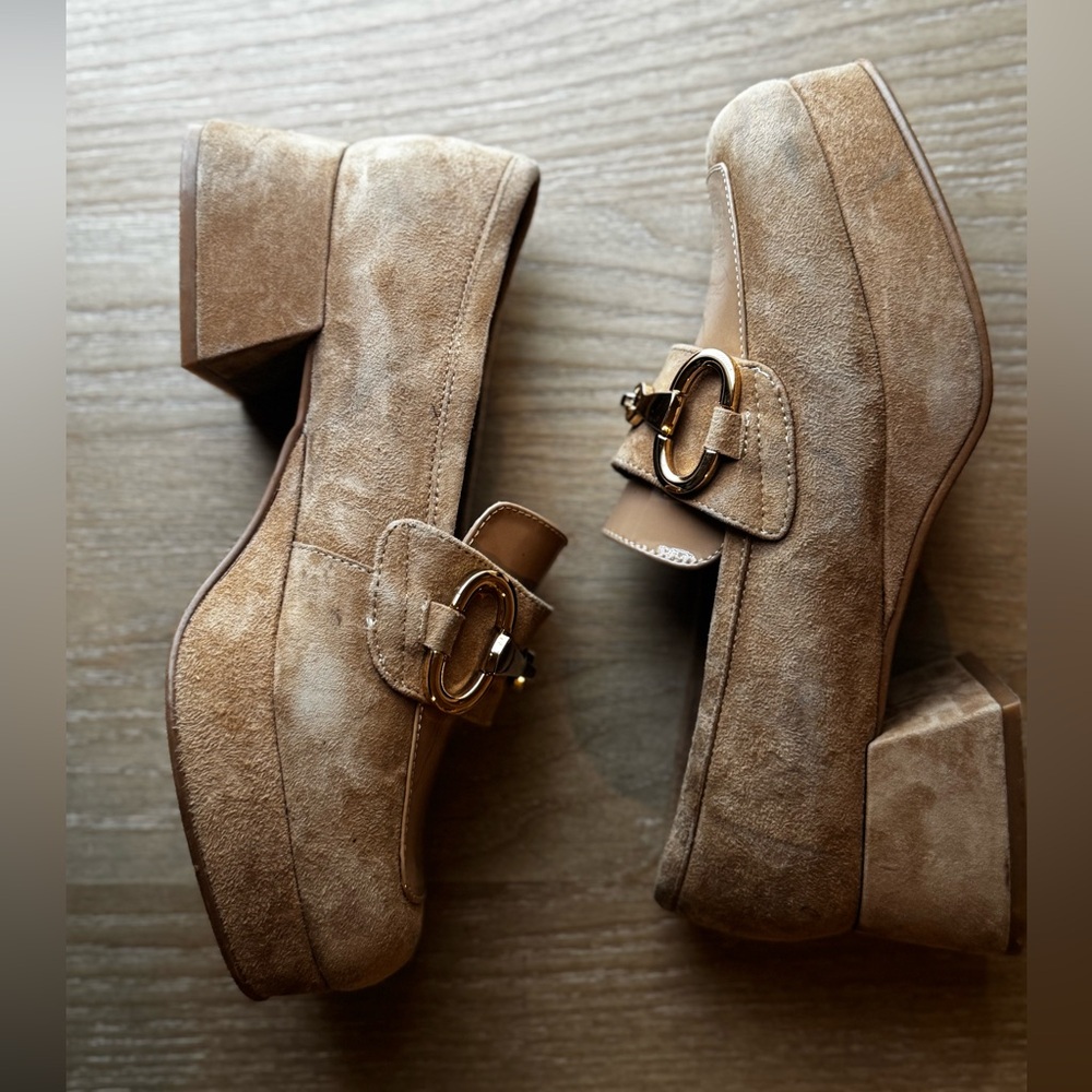 Jeffrey Campbell Tan Flats Comfortable Loafers
